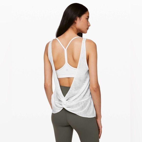 Lululemon Mix and Mingle Tank, White, Size 8 - Picture 1 of 11